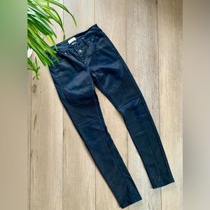 Becky B dark Wash moto jeans